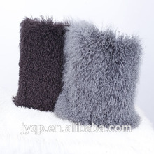 2018 Hot sale Real Lamb Fur Tibetan Mongolian Lamb Fur Cushion Cover